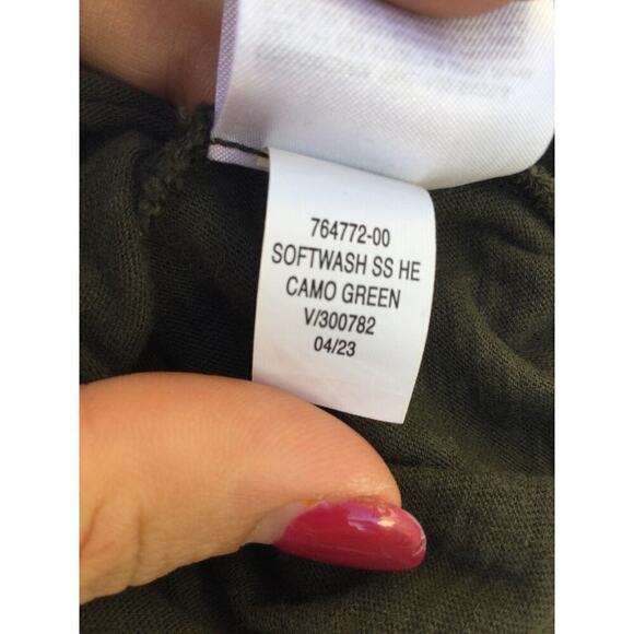 Banana republic shirt mens L t-shirt olive green button soft wash organic cotton - Picture 8 of 8